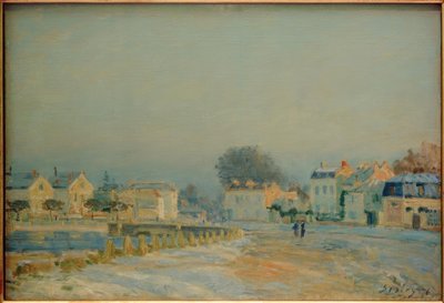 Abbeveratoio di Marly - Gelata bianca da Alfred Sisley
